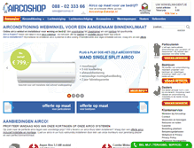 Tablet Screenshot of aircoshop.nl